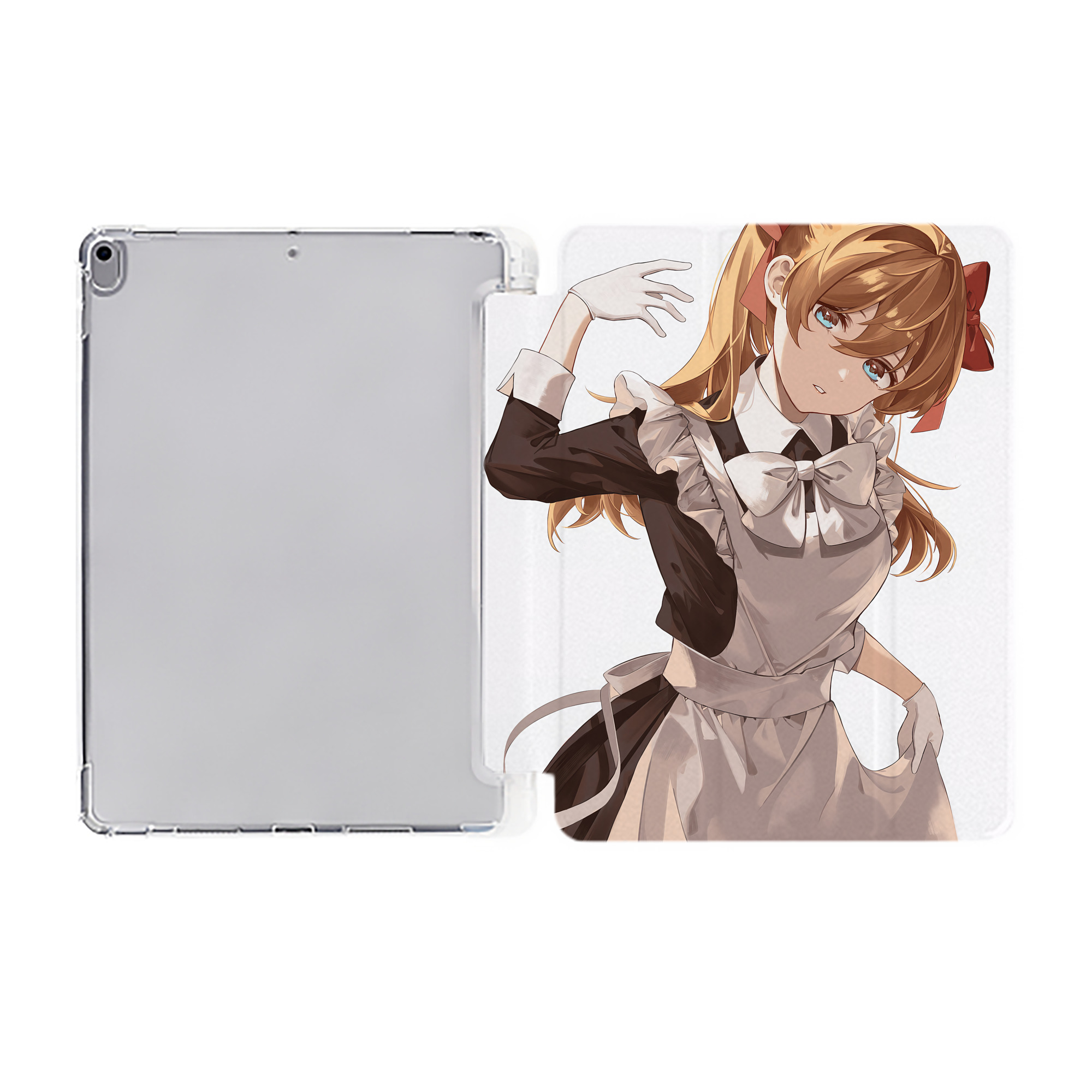 （画像用） EVA 新世紀エヴァンゲリオン IPad ケース ペン収納付き 三つ折りスタンド PUレザー×シリコン 対応機種9.5/10.5/10.9インチ